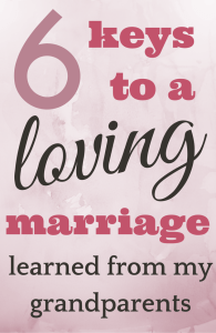 6 Keys to a Loving Marriage I Learned from my Grandparents. They were married just a few months shy of 50 years before my grandma passed away. This is what they taught me about love.