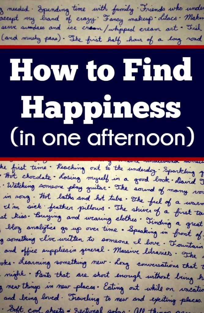 Finding Happiness | Inspiration | Quotes | Overcoming Depression | Create a list of your favorite things to make you happy when things are hard.